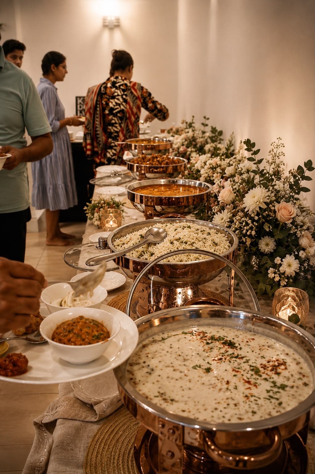 Dahi Cheeni Luxury Event Presentation Setup