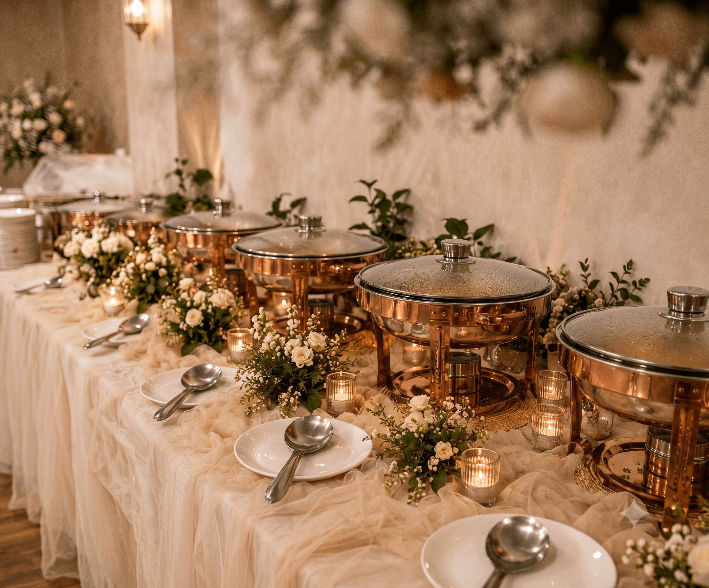 Luxury Indian Catering Buffet Backdrop