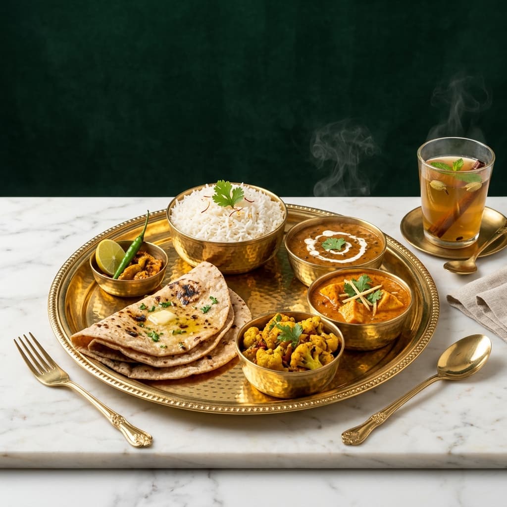 Traditional Premium Thali Feast Setup in Gurugram